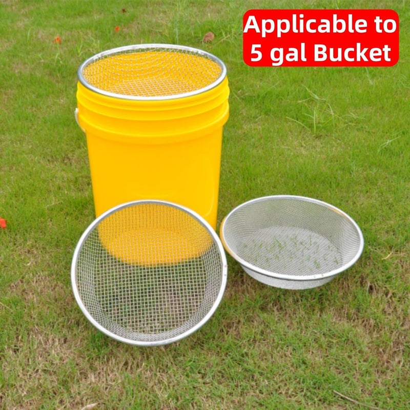 SWHSMLB Mesh Gardening Sifter, 10mm Sieve mesh Size， Perfect for 5 Gallon Bucket,for Sand Rocks Dirt Compost (10mm) - Image 5